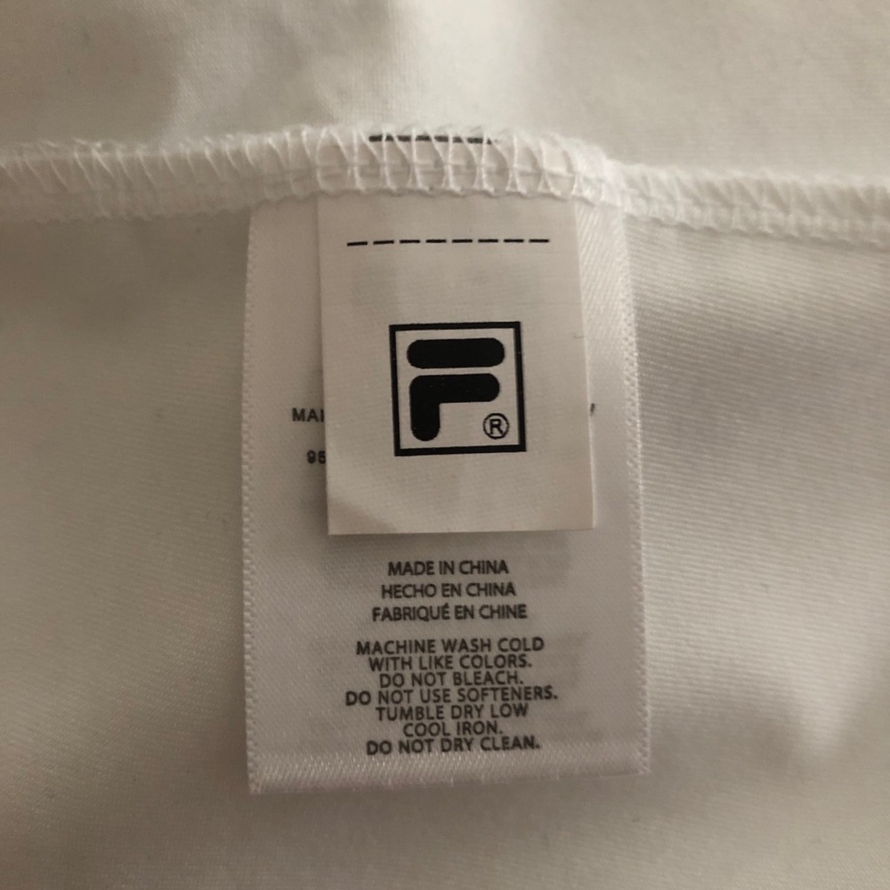 FILA White Pleated Skort Size Large NWOT - Picture 8 of 11